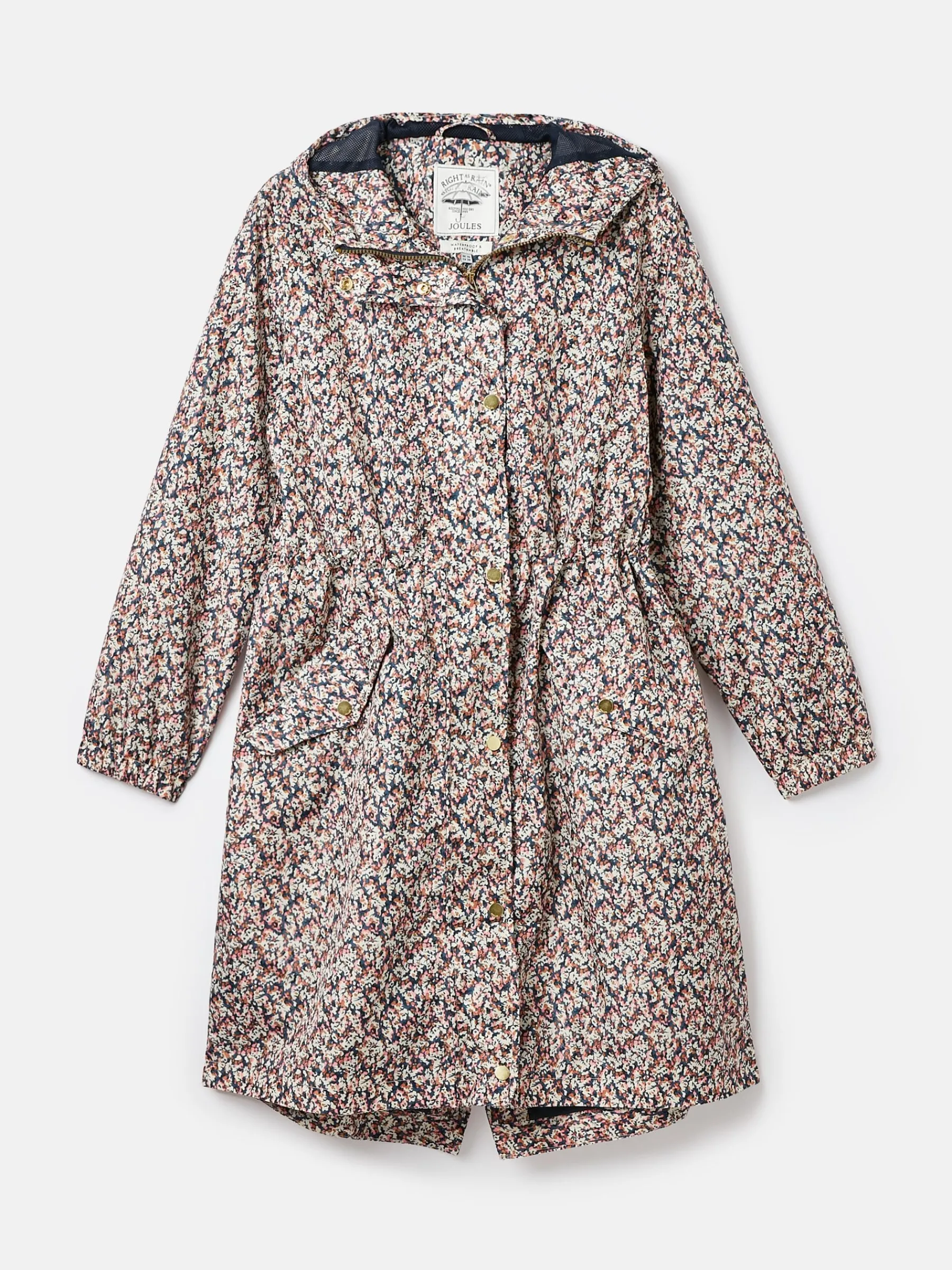 Holkham Ditsy Floral Waterproof Packable Raincoat With Hood<Joules