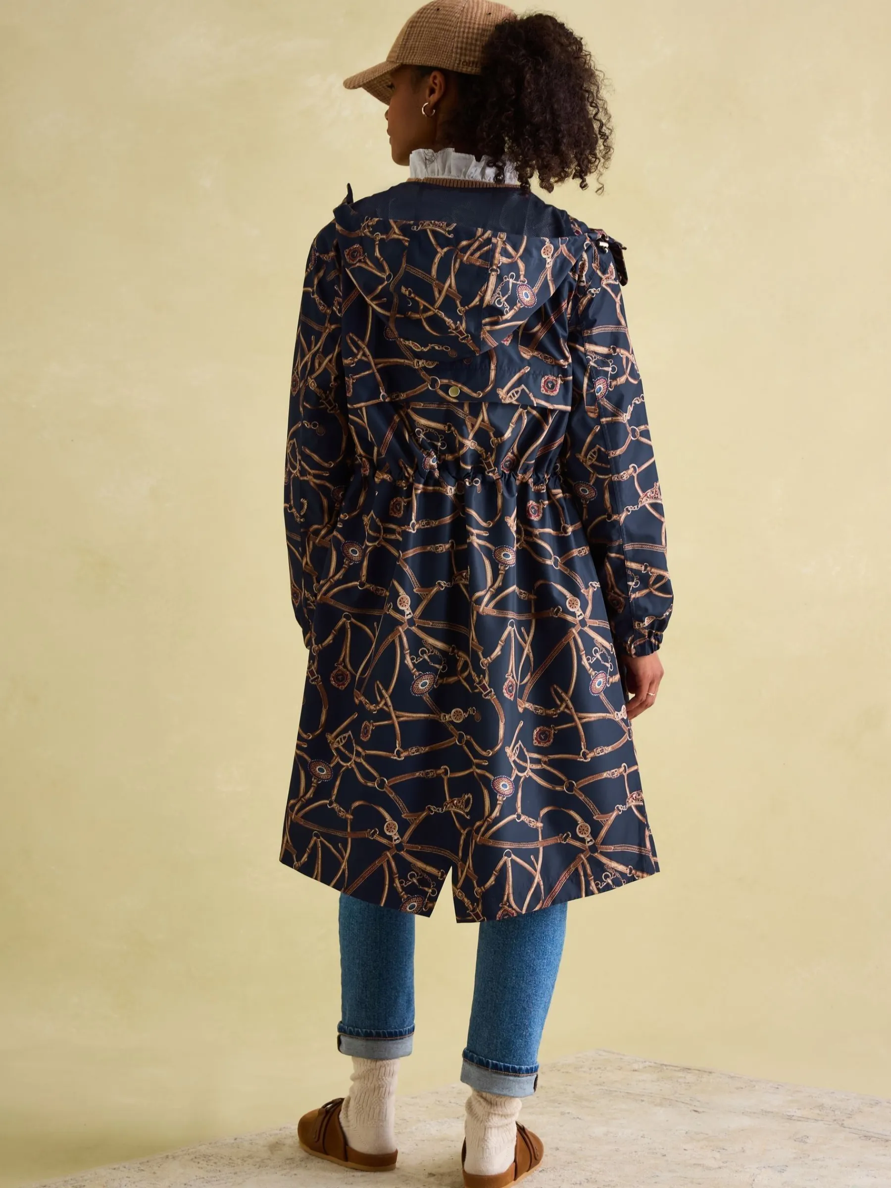Holkham Navy Blue Bridle Waterproof Packable Raincoat With Hood<Joules Discount