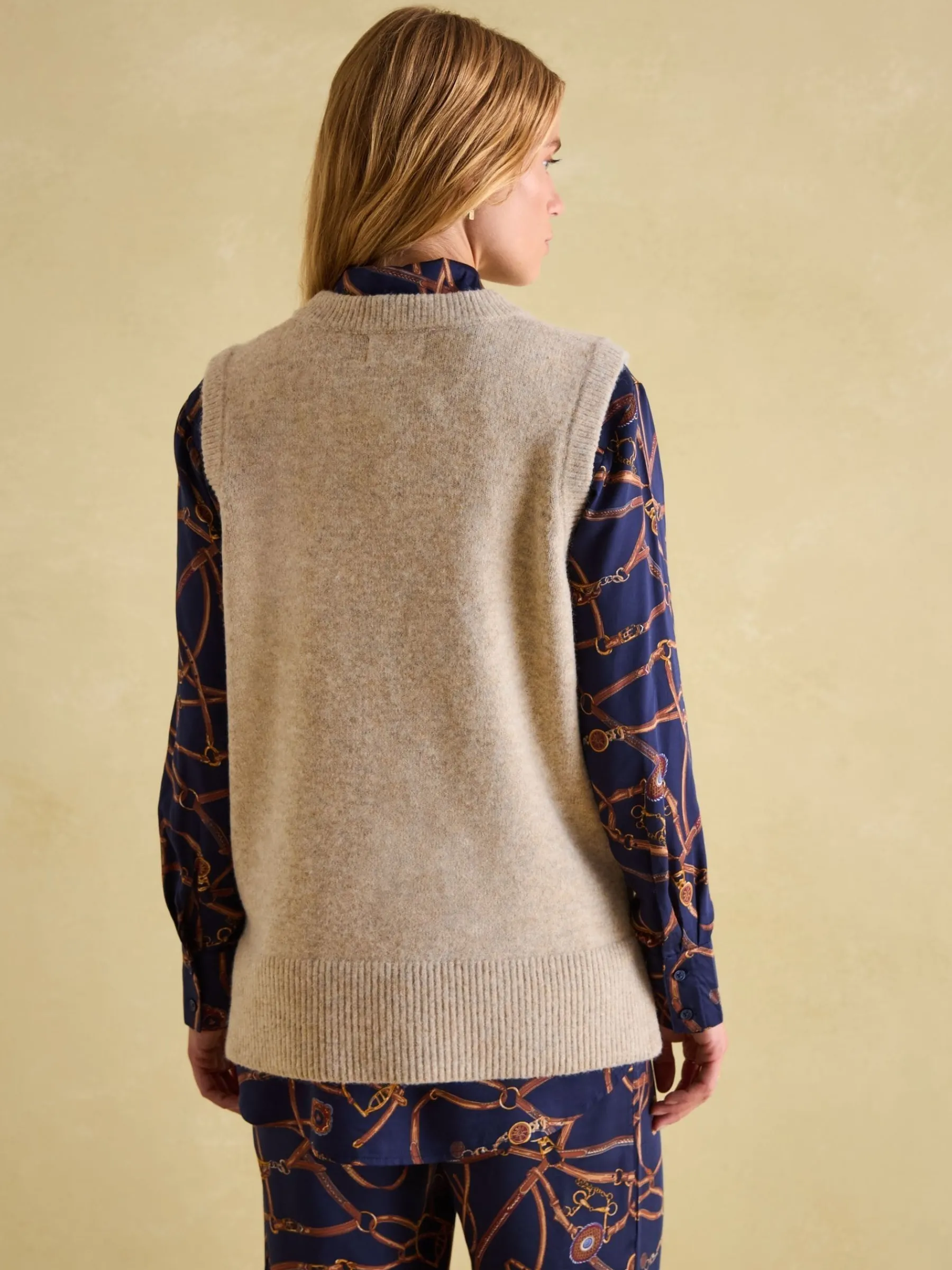 Holly Longline Knitted Vest<Joules Clearance