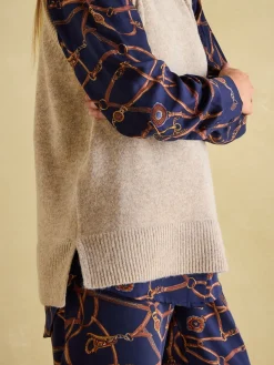 Holly Longline Knitted Vest<Joules Clearance