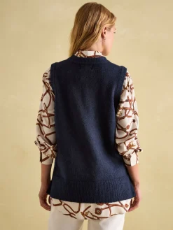 Holly Longline Knitted Vest<Joules Online