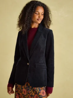 Holton Navy Blue Corduroy Blazer<Joules Sale