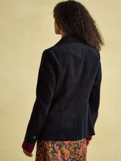 Holton Navy Blue Corduroy Blazer<Joules Sale