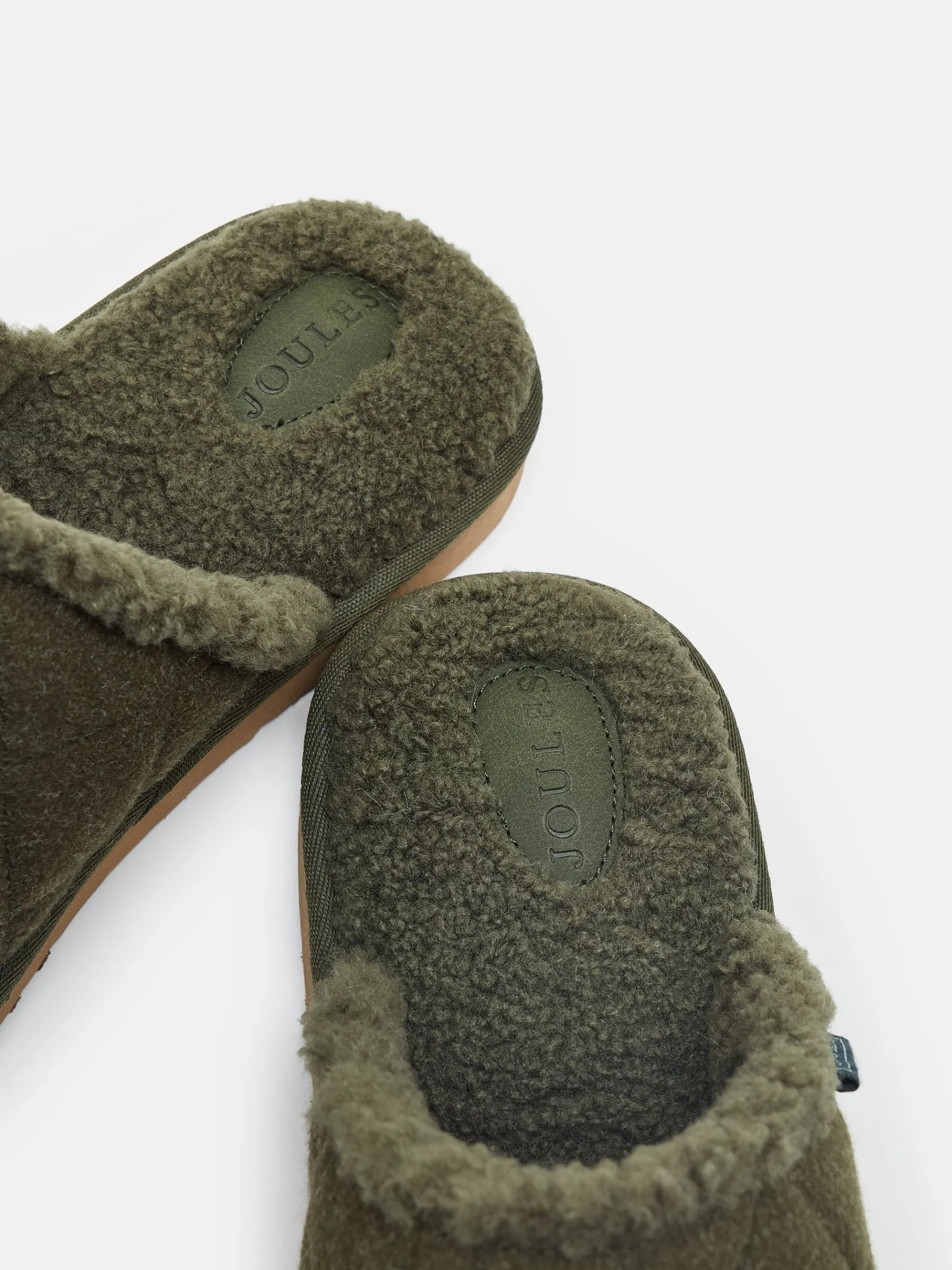 Homebound Dark Green Quilted Slippers<Joules