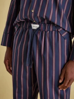 Hugo Navy Stripe Cotton Pyjama Set<Joules Best