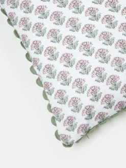 Indienne 100% Cotton Printed Cushion<Joules New