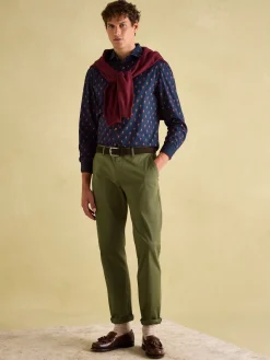 Invitation Navy Ditsy Cotton Shirt<Joules Best