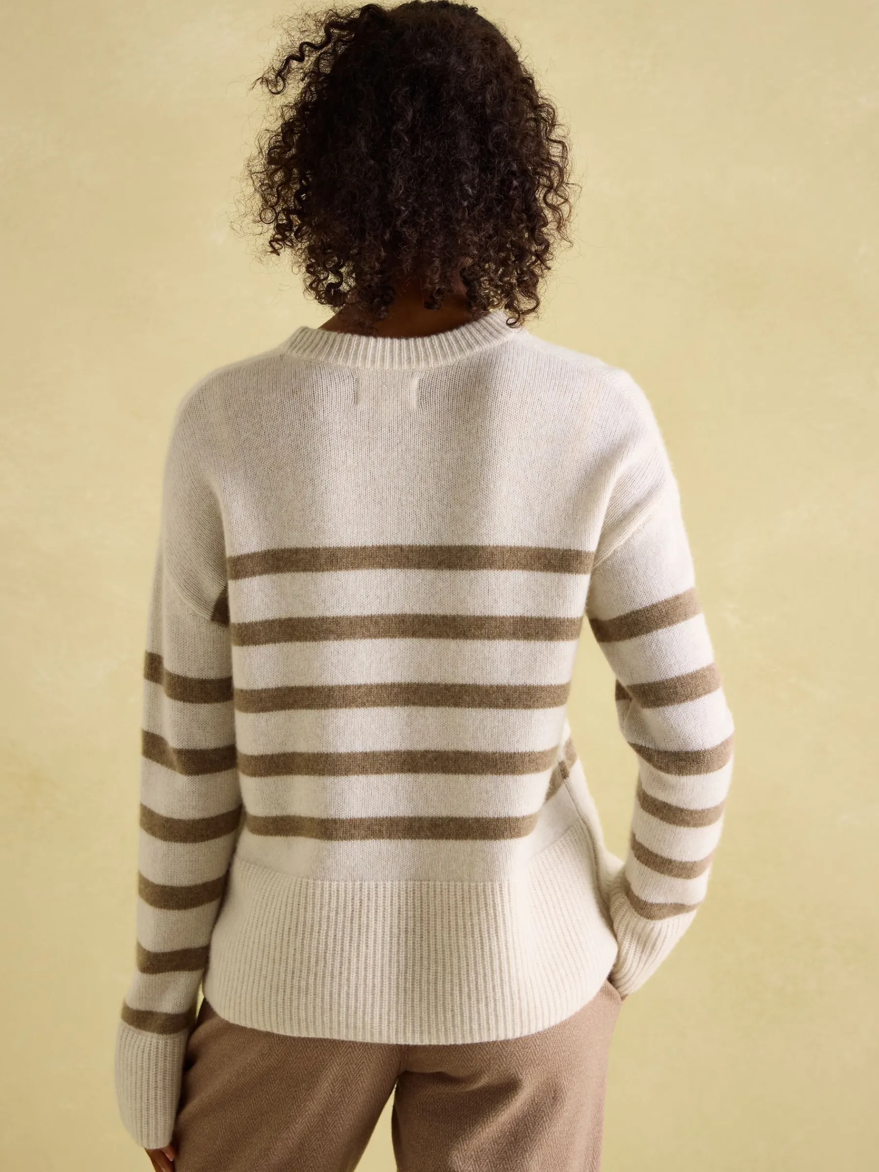 Ivy Tan Brown 100% Cashmere Jumper<Joules Online
