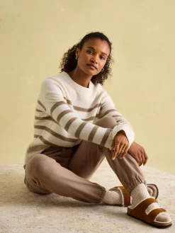 Ivy Tan Brown 100% Cashmere Jumper<Joules Online