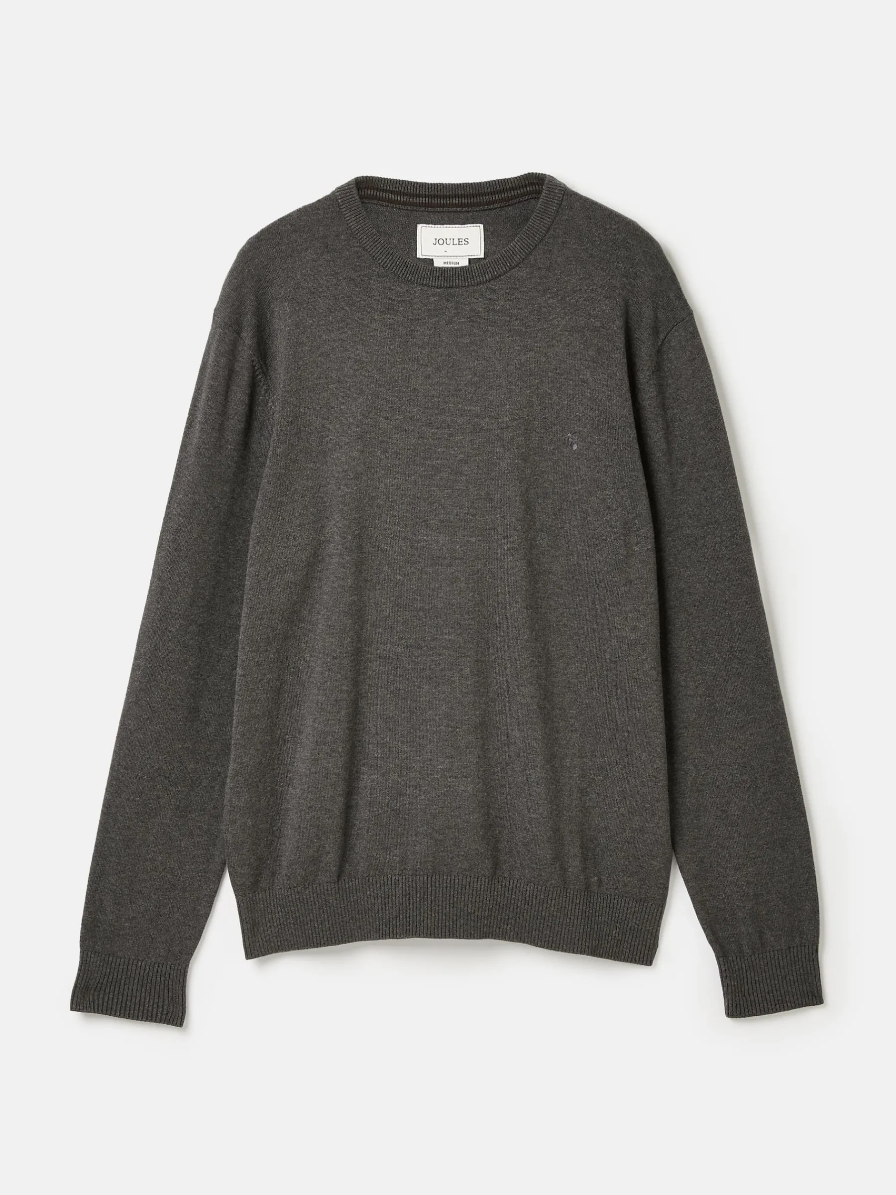 Jarvis Charcoal Grey Crew Neck Knitted Jumper<Joules Outlet