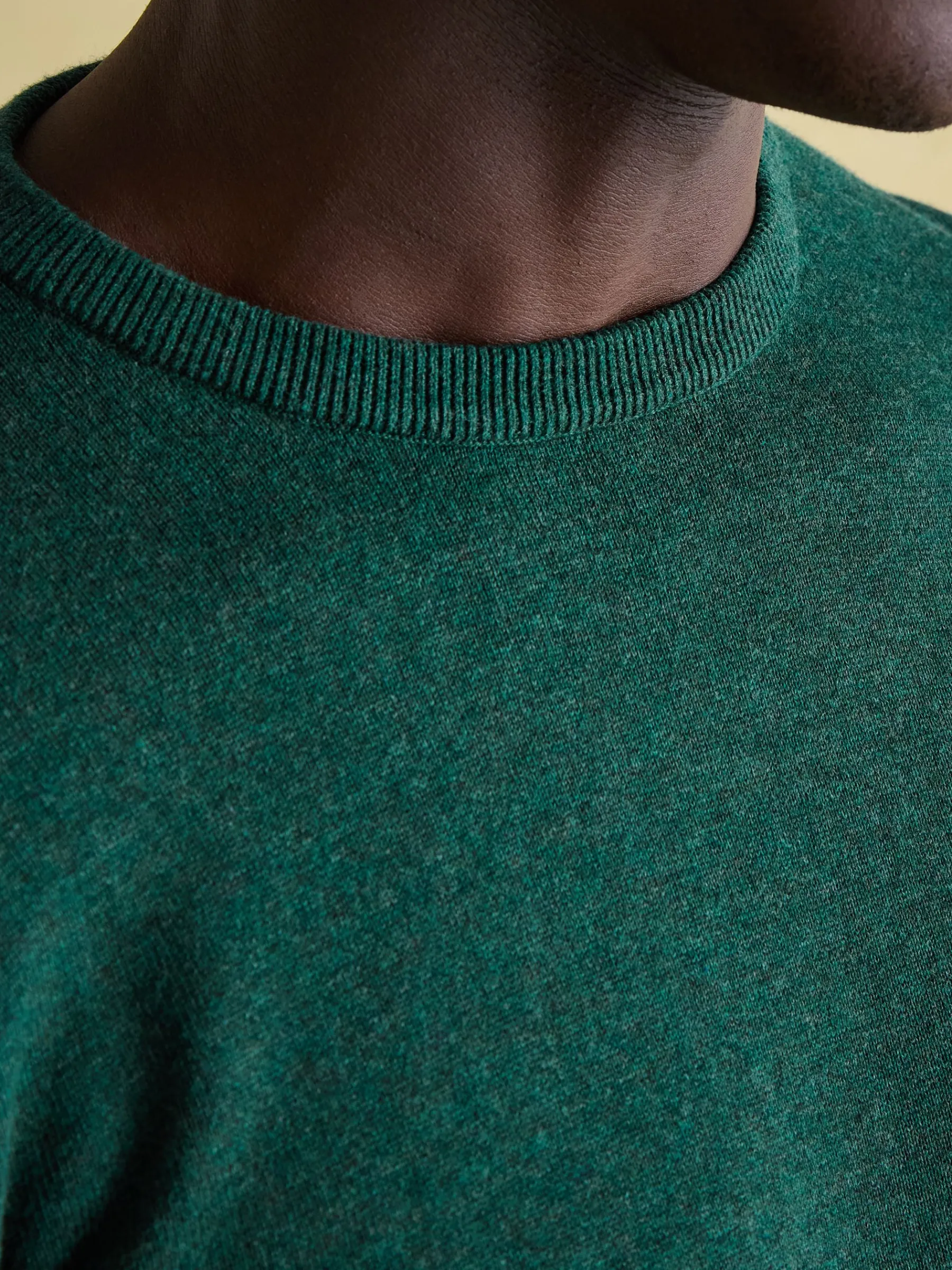 Jarvis Dark Green Crew Neck Knitted Jumper<Joules New