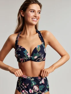 Jasmine Navy Floral Bikini Top<Joules Hot