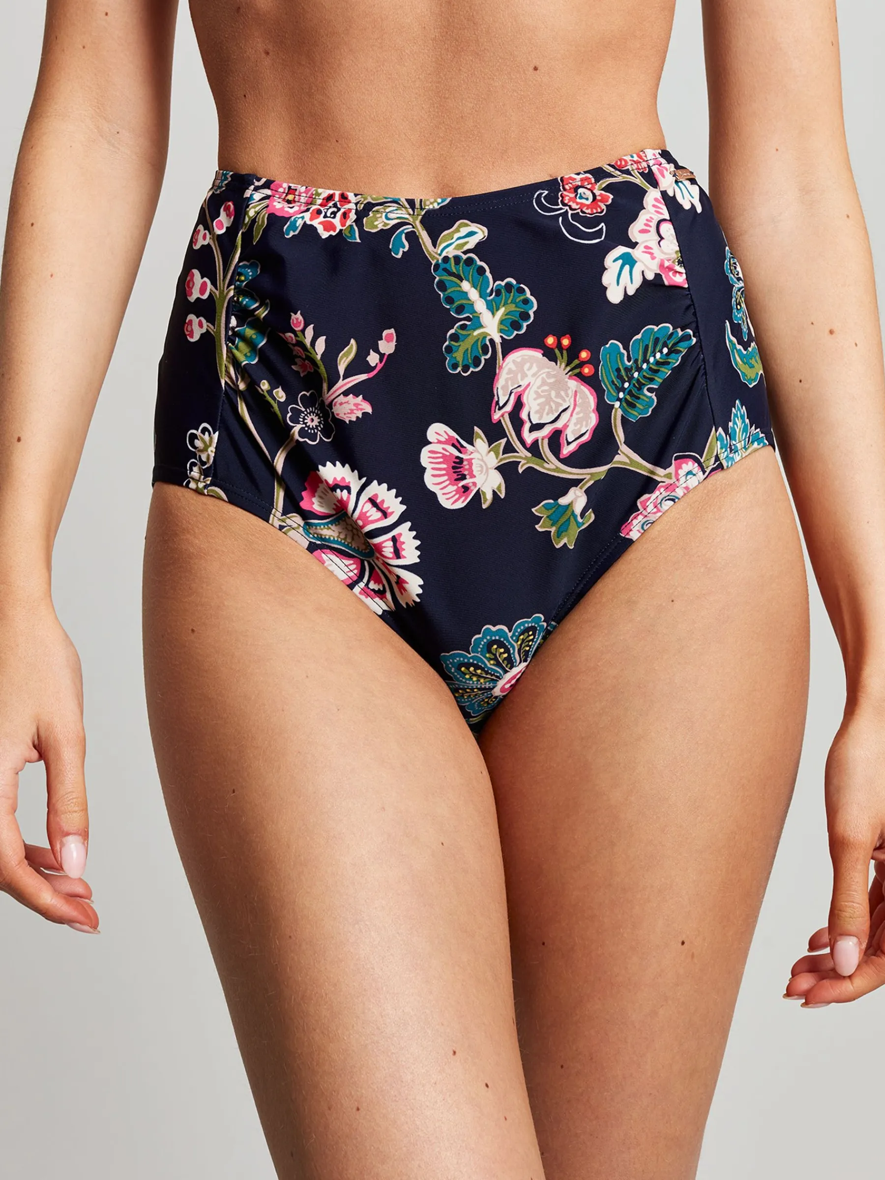 Jasmine Navy Floral Bikini Bottoms<Joules Outlet