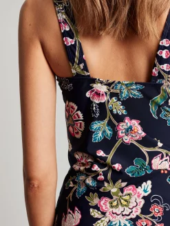 Jasmine Navy Floral Tankini Top<Joules Online