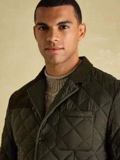 Jasper Diamond Quilted Blazer<Joules Sale