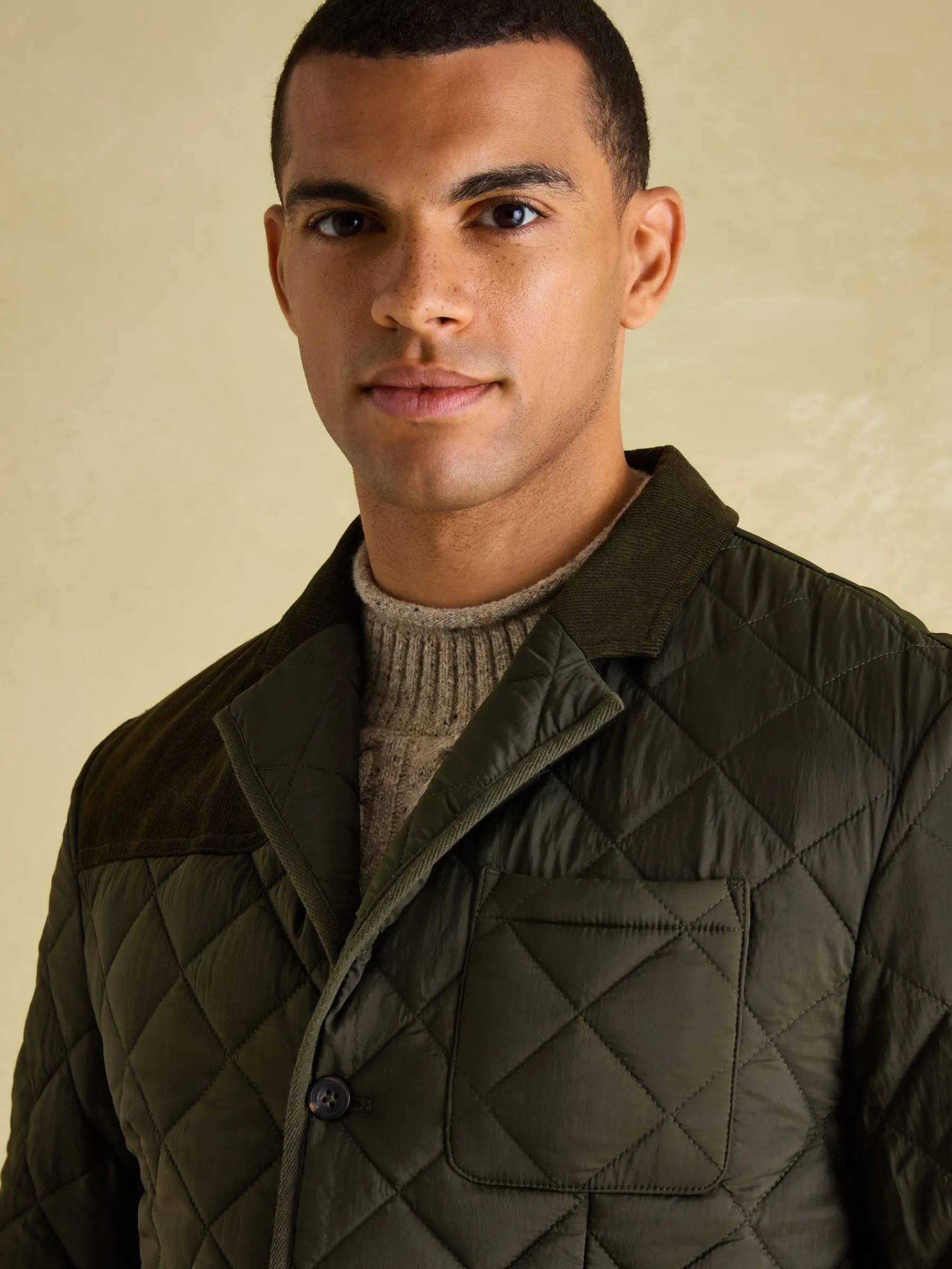 Jasper Diamond Quilted Blazer<Joules Sale