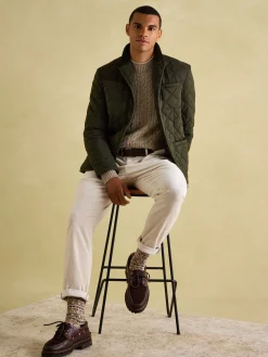 Jasper Diamond Quilted Blazer<Joules Sale