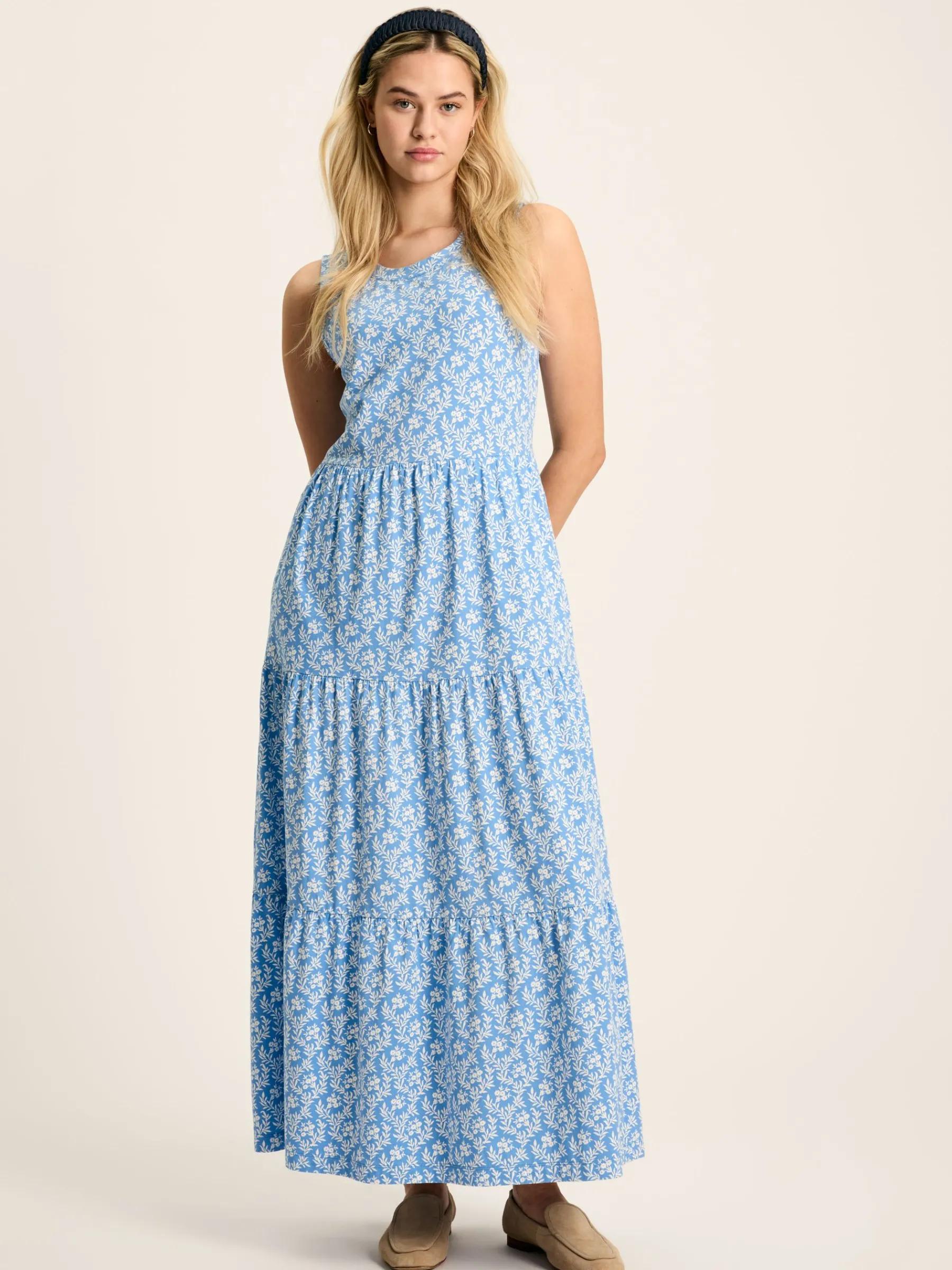 Jayne Jersey Tiered Dress<Joules Hot
