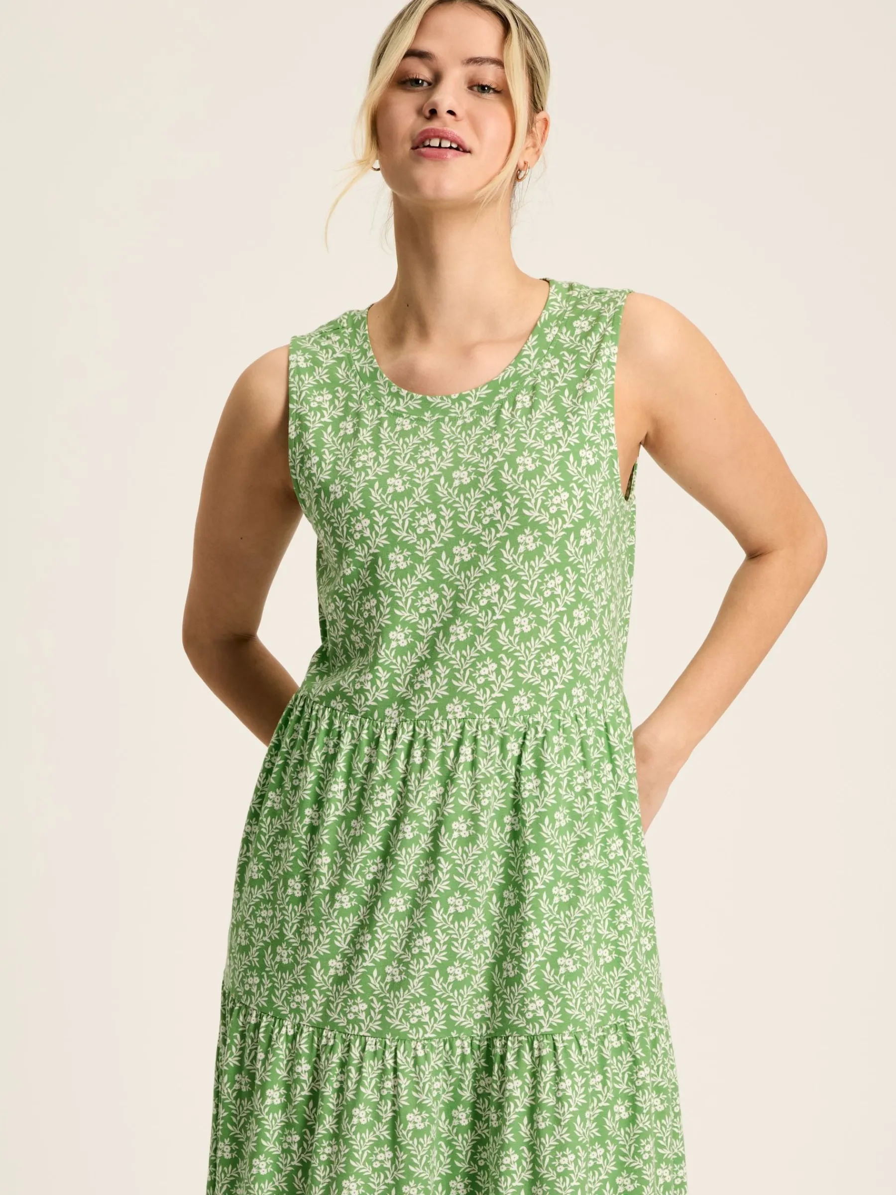 Jayne Jersey Tiered Dress<Joules New