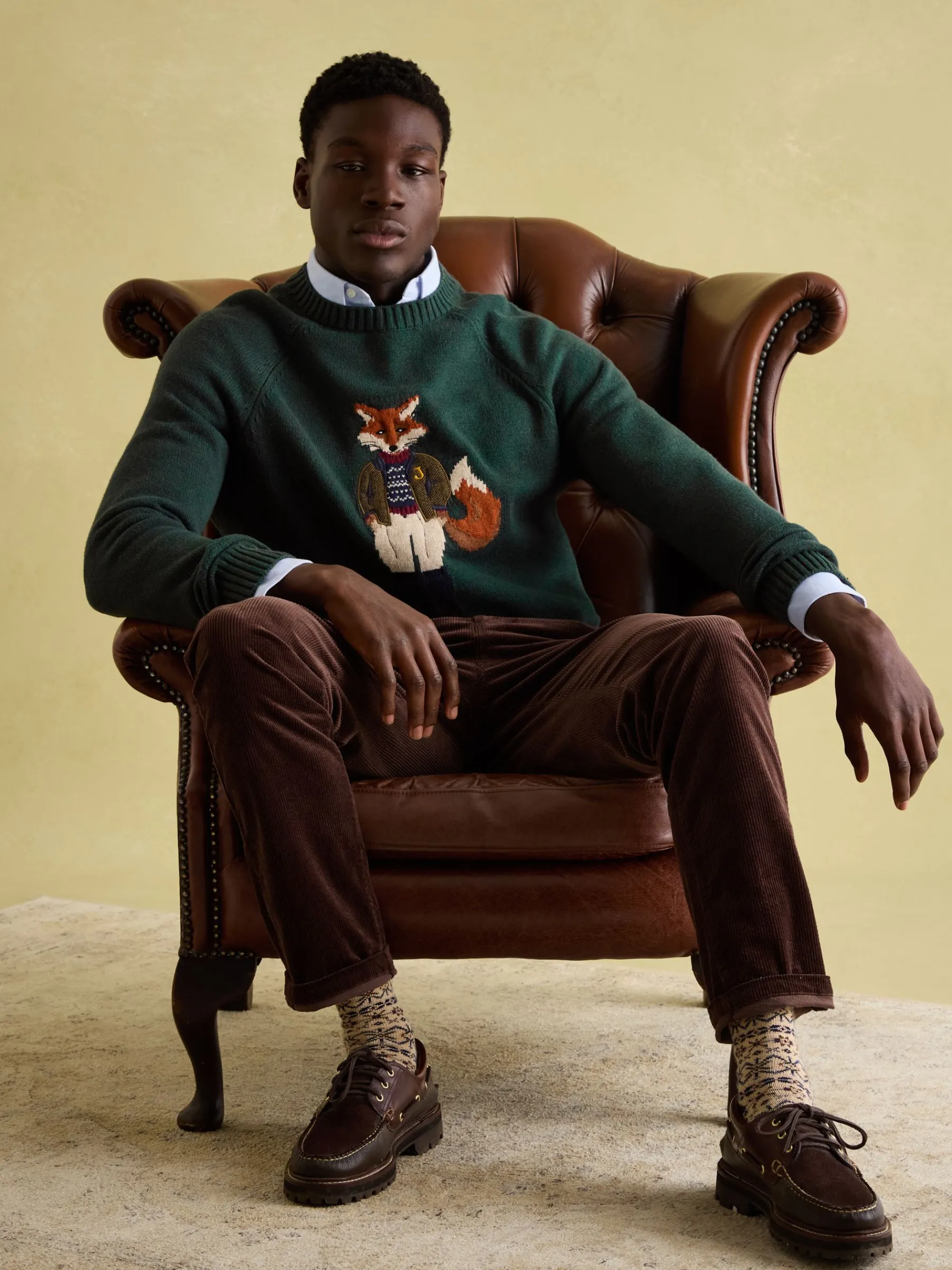 Jonty Intarsia Crew Knit Jumper<Joules Online