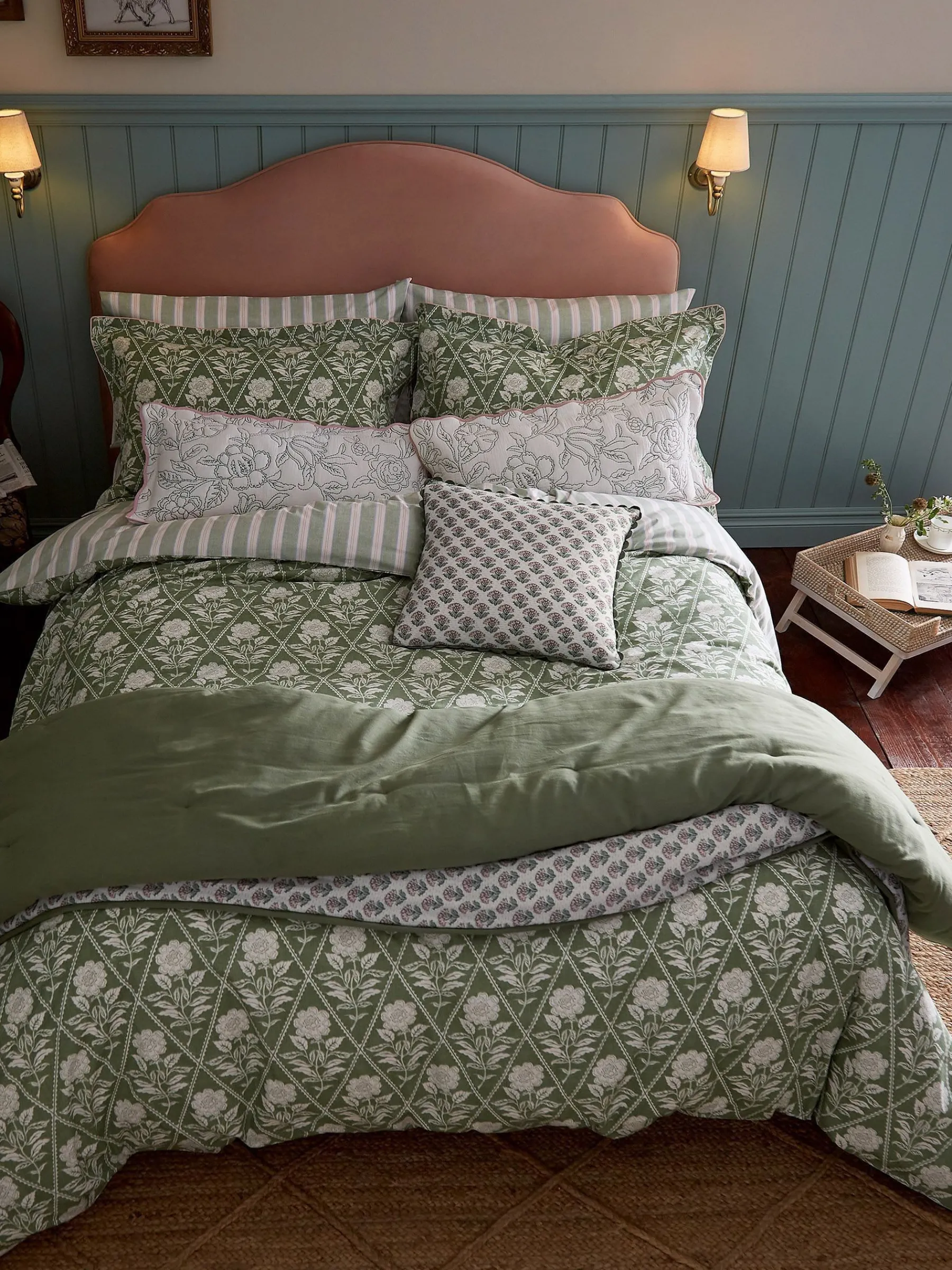 Juliette Stamp 100% Cotton Bedding Set<Joules New
