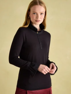 Kate Long Sleeve Frilled Neck Top<Joules Online