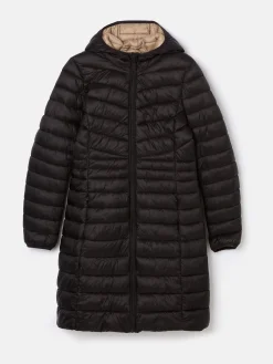 Kenley Showerproof Long Padded Coat with Hood<Joules New