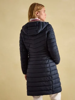 Kenley Showerproof Long Padded Coat with Hood<Joules
