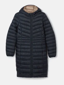 Kenley Showerproof Long Padded Coat with Hood<Joules