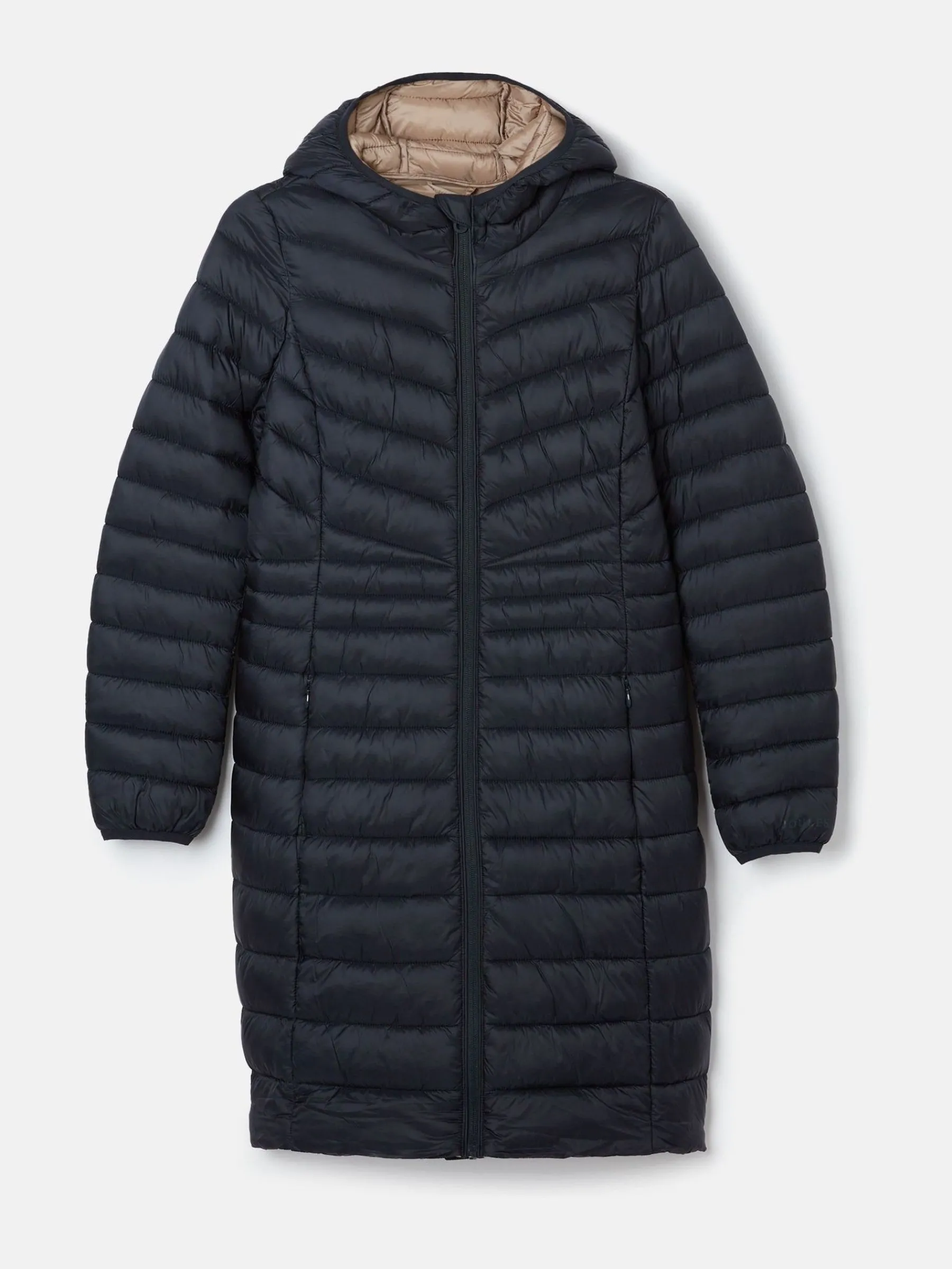 Kenley Showerproof Long Padded Coat with Hood<Joules