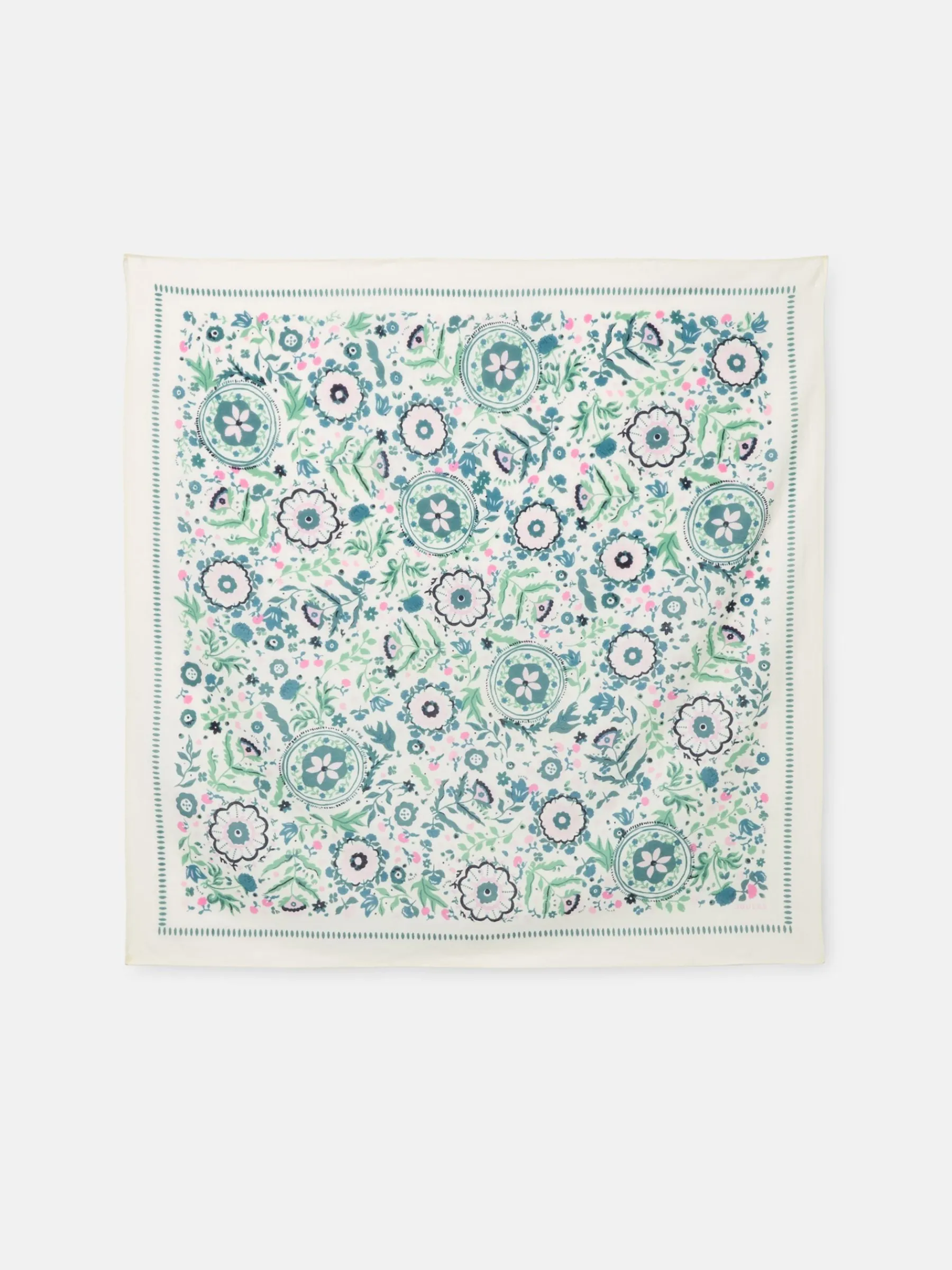 Kensington Cotton Square Scarf<Joules Online