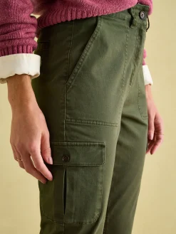 Khaki Green Slim Fit Cargo Trousers<Joules Discount