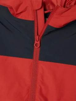 Kids' Ayston Orange Colourblock Waterproof Fleece Lined Raincoat<Joules Hot