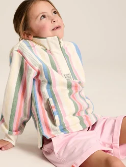 Kids' Burnham Multi Stripe Funnel Neck Sweatshirt<Joules New
