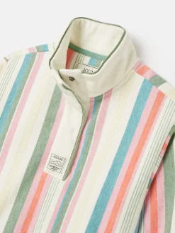 Kids' Burnham Multi Stripe Funnel Neck Sweatshirt<Joules New