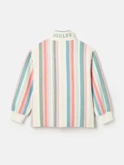 Kids' Burnham Multi Stripe Funnel Neck Sweatshirt<Joules New