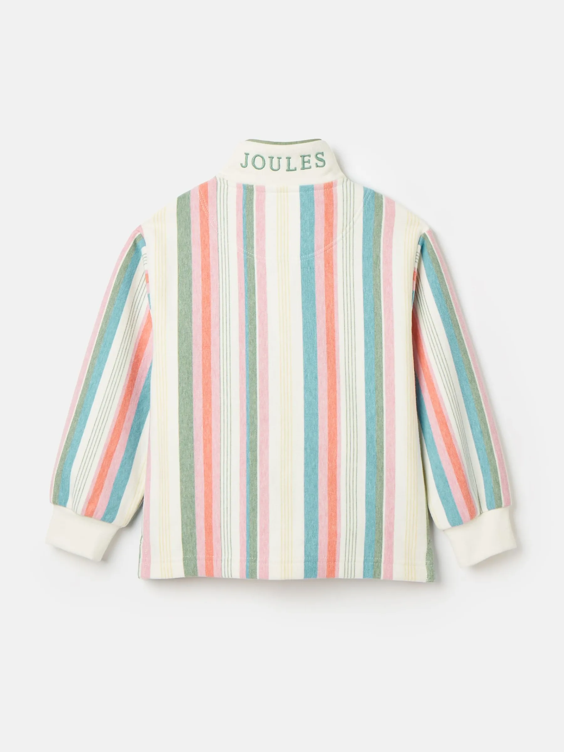 Kids' Burnham Multi Stripe Funnel Neck Sweatshirt<Joules New
