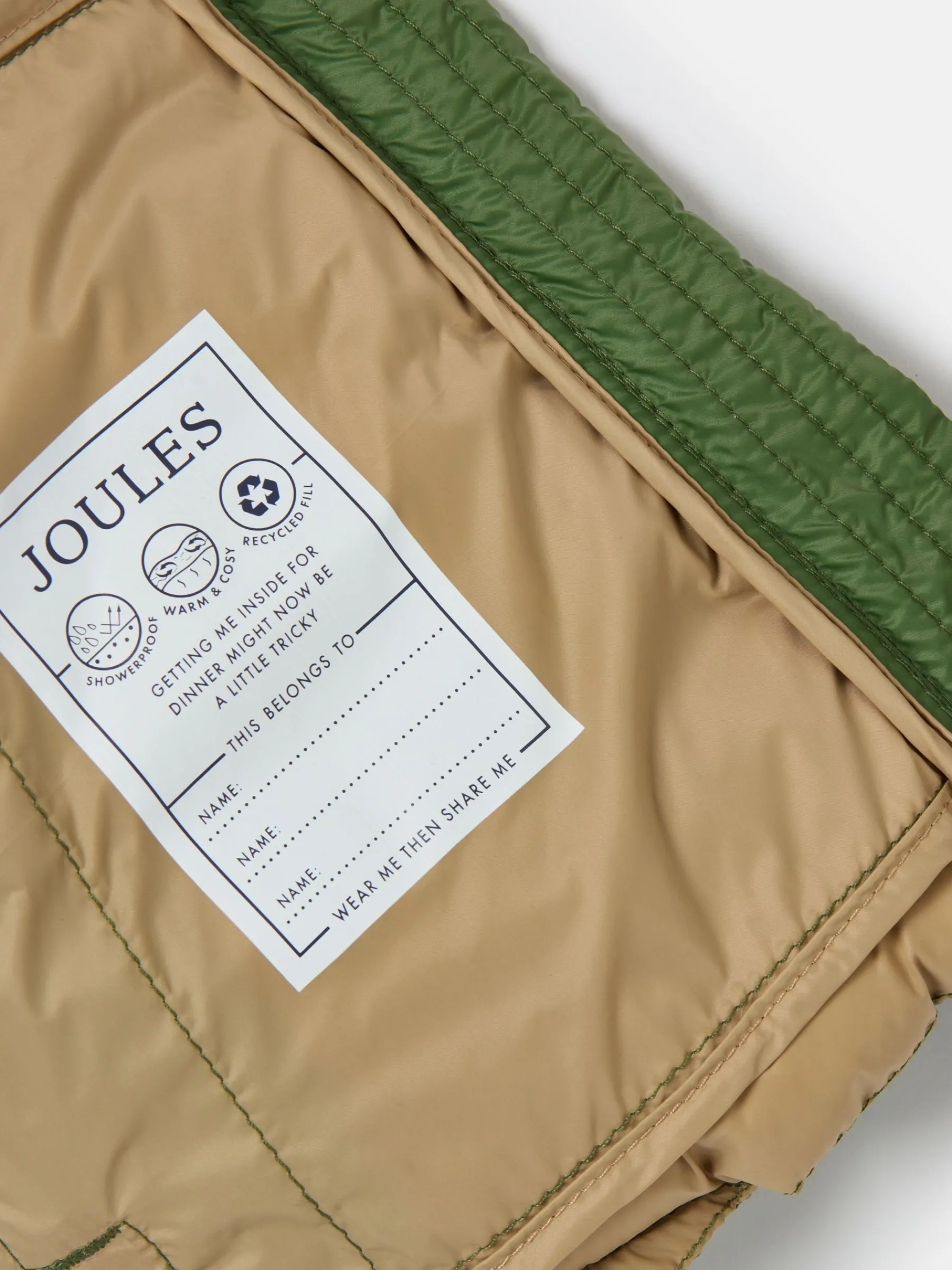 Kids' Cairn Showerproof Padded Coat<Joules Sale