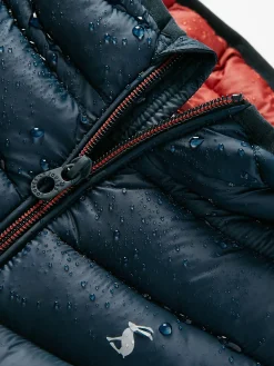 Kids' Cairn Navy Blue Showerproof Padded Coat<Joules New