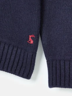 Kids' Cracking Navy Blue Intarsia Knitted Festive Jumper<Joules Hot