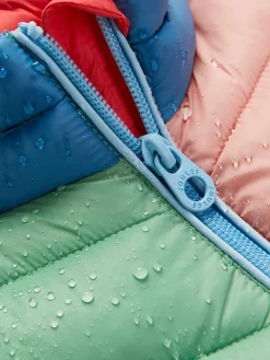 Kids' Crofton Pink Hotchpotch Showerproof Quilted Gilet<Joules Online