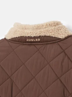 Kids' Eddington Brown & Natural Zip Through Fleece Jacket<Joules Sale