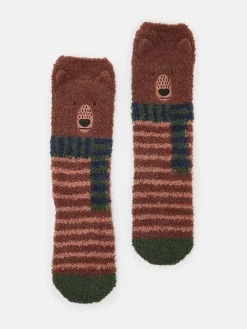 Kids' Fluffy Character Socks<Joules New