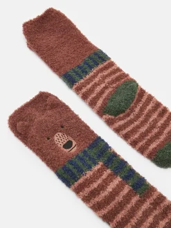 Kids' Fluffy Character Socks<Joules New