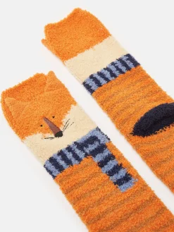 Kids' Fluffy Character Socks<Joules