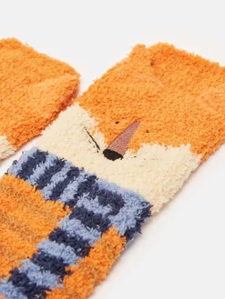 Kids' Fluffy Character Socks<Joules