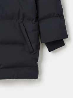 Kids' Padwell Navy Blue Waterproof Padded Coat<Joules Sale