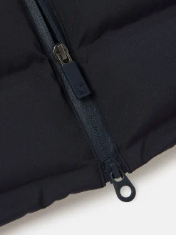 Kids' Padwell Navy Blue Waterproof Padded Coat with Hood<Joules Hot