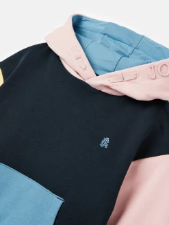 Kids' Parkside Colour Block Hoodie With Pocket<Joules Clearance