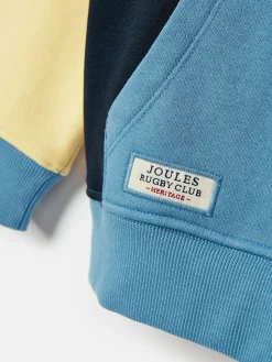 Kids' Parkside Colour Block Hoodie With Pocket<Joules Clearance